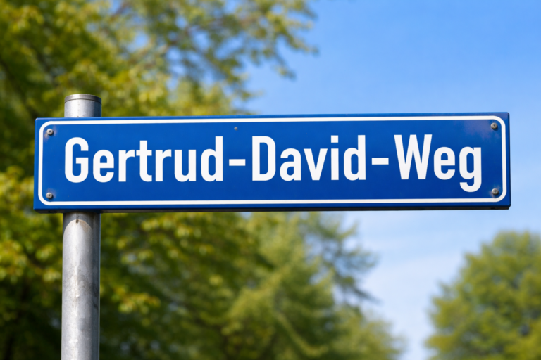Ortsbeirat beschließt: Weg im Zollhafen nach Gertrud David benennen!