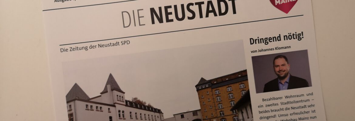Die Neustadt - Die Zeitung der Neustadt-SPD - Titelbild der Ausgabe 1/2019